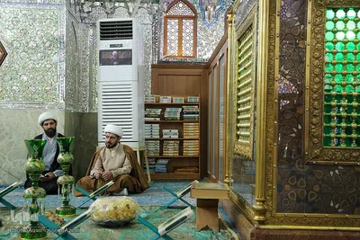 مراسم غبارروبی حرم مطهر حضرت علی بن حمزه