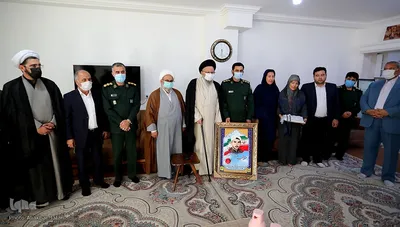 دیدار آیت الله نورمفیدی، نماینده ولی‌فقیه در استان و امام جمعه گرگان با خانواده شهدا