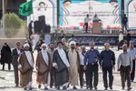مراسم استقبال از پیکرهای 44 شهید تازه تفحص شده دوران دفاع مقدس در مرز بین المللی شلمچه برگزار شد