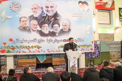 مراسم گرامیداشت سالروز شهادت سردار دلها حاج قاسم سلیمانی در شهرستان اهر