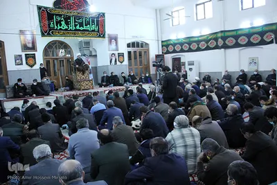 مجلس عزاداری شهادت حضرت زهرا(س) در بیت آیت الله مدرسی در یزد