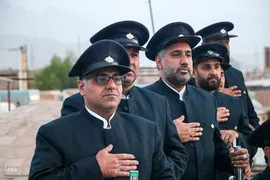 نقاره زنی در امامزاده جعفر(ع) یزد‎