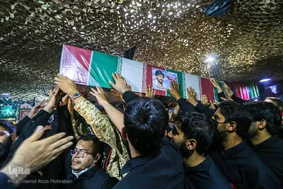 وداع با پیکر مطهر شهید مدافع حرم عباس آسمیه در معراج شهدا