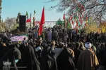 تشییع و خاکسپاری پیکر ۲ شهید گمنام دفاع مقدس در مشهد
