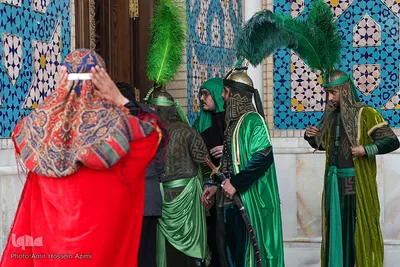 مراسم آیینی تعزیه در حرم شاهچراغ (ع)