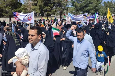 خروش مردم خراسان جنوبی در راهپیمایی روز قدس