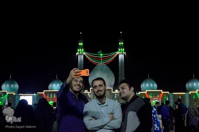 مسجد مقدس جمکران در شب نیمه شعبان