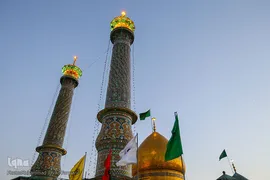 آیین تعویض پرچم سیدالکریم در شب ولادت آن حضرت