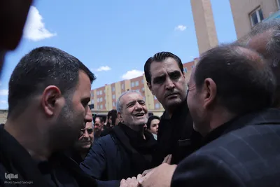 عزاداری عاشورای حسینی با حضور رییس جمهور در شهر سهند