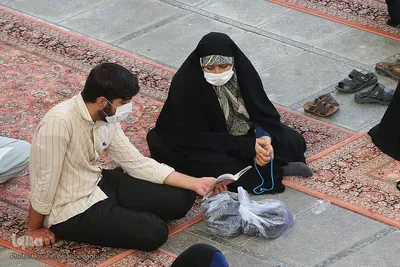 مراسم دعای عرفه در جوار کریمه اهل بیت