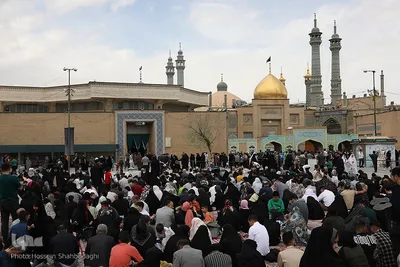تحویل سال جدید در حرم حضرت معصومه(س)