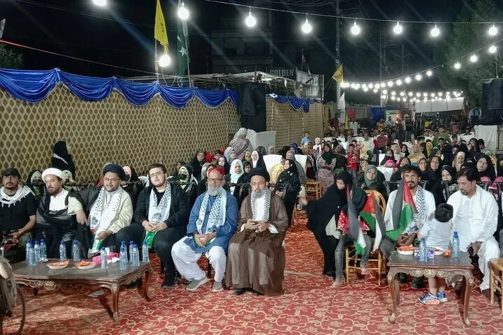 اعلام حمایت پاکستانی‌ها از فلسطین و لبنان در همایش کراچی