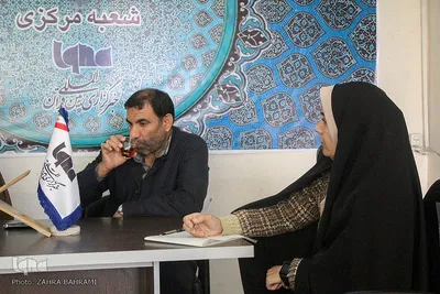بازدید مسئول دفتر نمایندگی ولی‌فقیه در سپاه روح‌الله استان از ایکنا مرکزی/عکاس:زهرا بهرامی