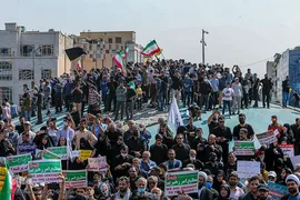 راهپیمایی مردم تهران در اعتراض به اغتشاشات اخیر