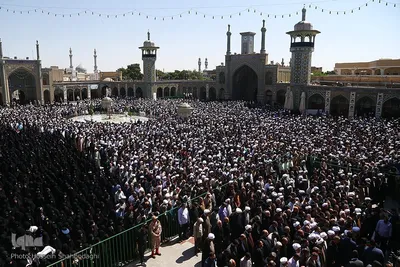 مراسم تشییع پیکر شهید آیت‌الله سلیمانی در شهر مقدس قم