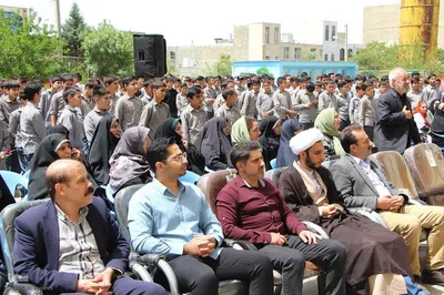 مراسم استقبال از خدام و پرچم رضوی در ملایر
