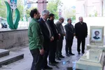 ادای احترام جهادگران دانشگاهی آذربایجان‌شرقی به مقام شامخ شهید آل هاشم و شهدای جنک رمضان