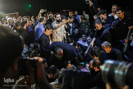 وداع با پیکر شهید مدافع حرم «بهرام مهرداد» در معراج شهدای تهران
