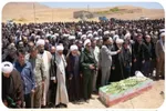 پیکر شهید حملات رژیم صهیونیستی در باروق تشییع شد