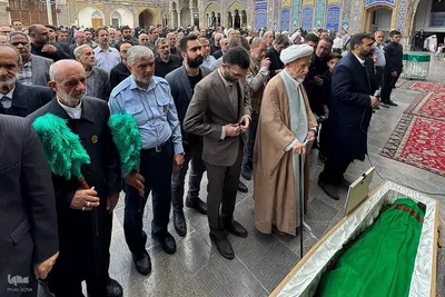 مراسم خاک سپاری خادم‌القرآن عبدالرسول عبایی