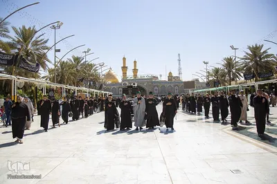 مراسم سوگواری شهادت امام صادق در حرم حضرت عباس (عليه السلام)