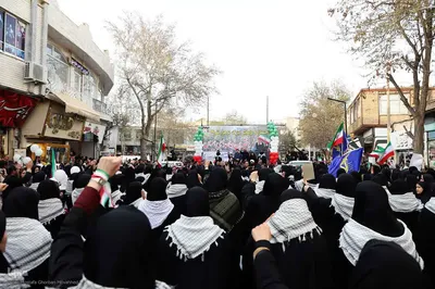اجتماع و رزمایش بزرگ دو هزار نفری دختران جانفدای ایران در اهر