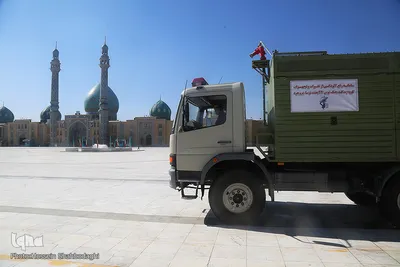 ضدعفونی کردن شهر قم توسط ارتش و سپاه