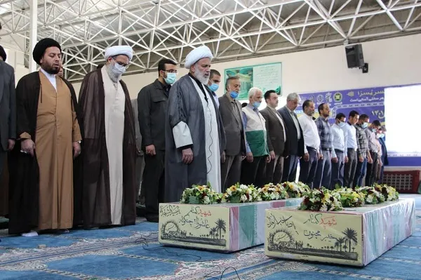 میزبانی مردم لواسان از پیکر مطهر ۲ شهید گمنام دفاع مقدس