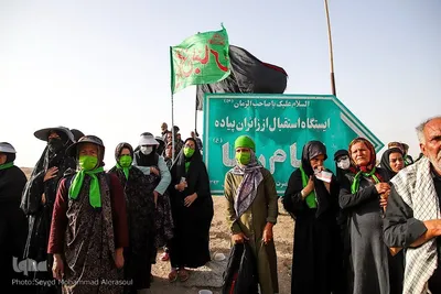 زائران پیاده امام رضا(ع)