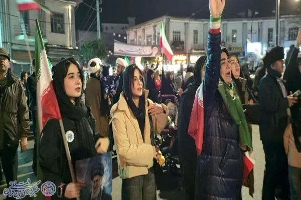 چهل شب در خیابان: راهپیمایی و اجتماع مردم بابلسر