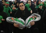 مراسم شیرخوارگان حسینی در حرم مطهر شاهچراغ(ع)