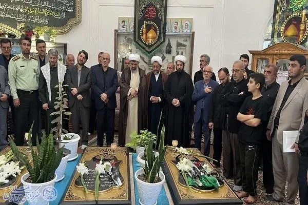 عزاداری مردم بابلسر در سالروز شهادت امام حسن عسکری(ع) و گل افشانی مزار سه شهید گمنام علقمه