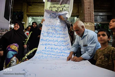 
استقبال مردم اهواز از خدام حرم مطهر رضوی
