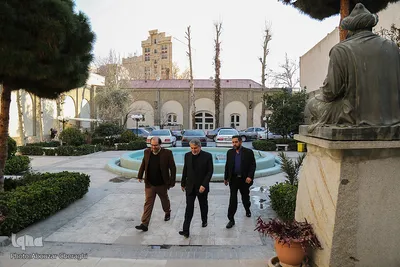 حضور رضا صالحی امیری در مراسم بزرگداشت آیت‌الله جوادی‌آملی