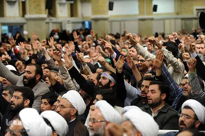 دیدار مردم قم با رهبر انقلاب