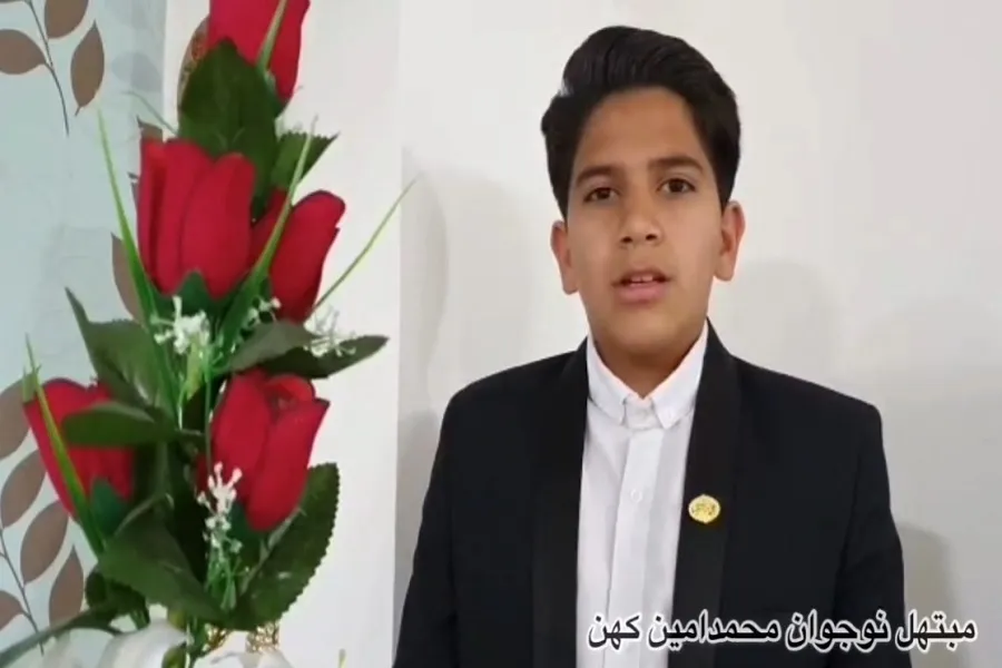 فیلم | ابتهال حب الحسین(ع) نوجوان ایرانی
