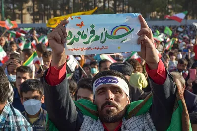 اجتماع عظیم همخوانی سرود سلام فرمانده در بیرجند