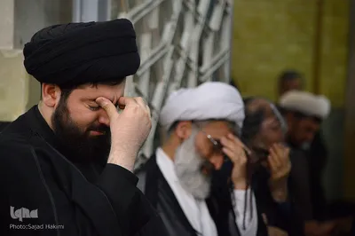 مراسم چهلمین روز ارتحال آیت الله شاه آبادی در قم