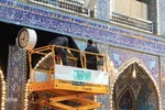 Der Heilige Schrein von Abul Fadhl Al-Abbas (as.) trägt Schwarz