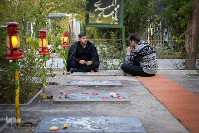 گلزار شهدای تهران، در روز شهادت امام رئوف