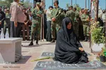 تشییع پیکر شهید علی‌اکبر معصومی‌نژاد در اراک/عکاس:طاها نظیری