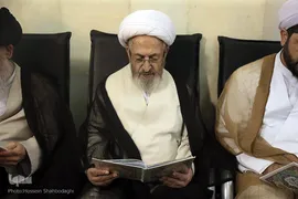 مراسم بزرگداشت آیت الله محمد آصف محسنی(ره) در شبستان امام خمینی (ره) حرم مطهر حضرت فاطمه معصومه سلام الله علیها