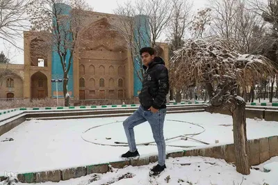 بارش برف در اهر
