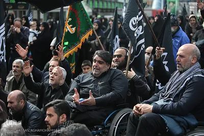 تجمع بزرگ عزاداران فاطمی در میدان هفت تیر