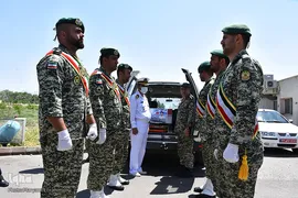 تشییع پیکر شهید سانحه کنارک در تبریز