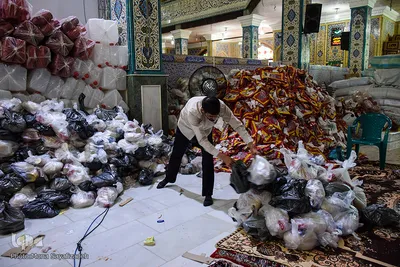 ارسال اقلام مورد نیاز سیل زدگان از آستان علی بن مهزیار(ع) اهواز