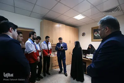 بازدید جوانان هلال احمر از ایکنا
