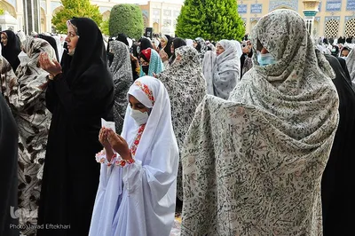 اقامه نماز عید فطر در زیارتگاه شهید مدرس(ره) کاشمر