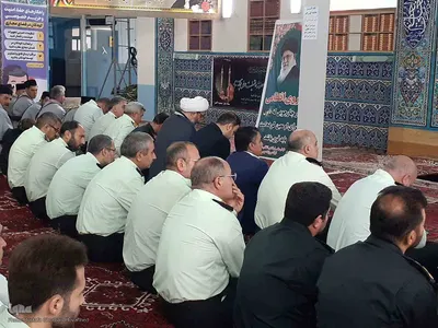حضور سبزپوشان انتظامی در نماز جمعه اهر و گرامیداشت هفته انتظامی