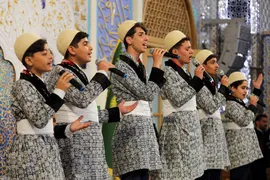 حرم مطهر رضوی در شب عید غدیر